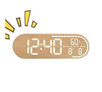 Genérico Digital Alarm Clock LED Display with Temperature - Wall Clocks | with Temperature and Date | Digital Alarm Clock | For Room Office Classroom Garage Gym Kitchen Bathroom Farmhouse Seniors