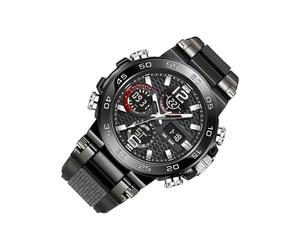 Genérico Digital Analog Watch - Men’s Fashion Wristwatch | 24x4.8x2cm Stylish Timepiece with Display, 10W Power Function with Quartz Movement, Business Casual Watch and Sports Accessory