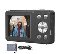 Genérico Digital Camera, 4k HD Camcorder, Small Photography Device, 18x Zoom for Close-Ups, Anti-Shake Autofocus for Stability, Vlogging Travel Wedding Birthday Use, 2.4-Inch Screen, Black