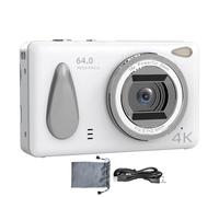 Genérico Digital Camera, Photo Camera, 2.4-Inch, Small Photography Device with 4K HD Display, 18X Zoom, Anti-Shake, Ideal for Student Vlogging, Travel, Wedding, Birthdays, Black/Pink/White