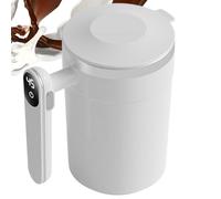 Genérico Digital Display Coffee Mug, Automatic Stirrer Taza, Portable Stirring Coffee Cup, Compact 400 ml Electric Pot for Drinks, 5,79 pulgadas Silicona Abs as 120 mAh