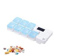 Genérico Digital Pill Box - 7 Day Smart Reminder, Weekly Medication Storage Container, Large Capacity Supplement Case, PP Material | For Outdoor Travel Road Trips & Office