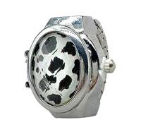 Genérico Digital Ring Watch - Vintage Gem Finger Ring Watches, Retro Gemstone Mini Watch, Leopard Print Rings Watches, Lightweight Open Rings For Women, Fashion Supplies For Birthday, Valentine's Day