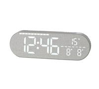 Genérico Digital Wall Clock, with Temperature and Date Display, Silent Alarm Clock, Modern Easy Read Design for Daily Use, for Seniors Room Office Classroom Garage Gym Kitchen Bathroom Farmhouse