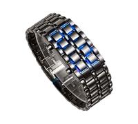 Genérico Digital Watch - Stainless Steel Double LED Screens Accurate Device, LED Waterproof Digital Watch for Family Friends, Office, Social Events, Holiday, Indoor, Outdoor, and Home Use