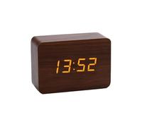 Genérico Digital Wooden Clock - Electric Bedroom Clock | Weekday/Weekend 3 Mode Alarm Settings | Large Display Loud Sound Control Made Clocks For Bedside Camping Desk Indoor Outdoor Accessories