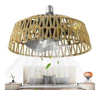 Genérico Dimmable Ceiling Fan, LED Light Blower, 11.02x11.02 Inches 3-Speed Fan with Remote Control, Bedroom Ceiling Fans, Modern LED Fans with Quiet Operations, Indoor Living Room for Home Comfort