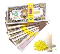 Genérico Dinero Chino para antepasados: Dinero de espíritus para Quemar, practicidad Billetes para Encantador para ritos Qingming Ancestor Party