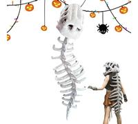 Genérico Dinosaur Costume Adult, Halloween Plush Spine Skeleton Cosplay Headband, Skeleton Costume Photo Props for Women Men Adults Kids Role Play Party Performances Events Birthday Holiday Use