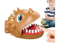 Genérico Dinosaur Games - PP 14.7x9.8cm | Triangle Dragon Mouth Finger Bite Toy, Interactive Dentist Teeth Challenge Game | For Family Party Kids Adults Travel Fun Tabletop Entertainment Activities