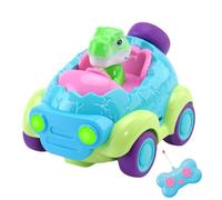 Genérico Dinosaur RC Car, Cartoon Funny Rechargeable Race Car with Light and Music, Remote Control Racing Toy for Boys, Kids, Teens, Ages 2-3, Indoor Outdoor Fun