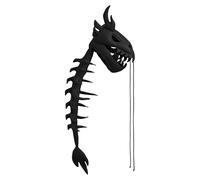 Genérico Dinosaur Skeleton Costume - 80cm Plush | Kids Cosplay Outfit | Realistic Dragon Spine Back Spikes Costume | Soft Breathable Role Play Outfit For Halloween Party Stage Dress Up
