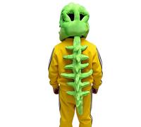 Genérico Dinosaur Skeleton Costume - Halloween Animal Outfit for Adults Kids | Dress Up Clothing for Stage Performance Themed Events Comic Conventions Haunted House Film Masquerade School Plays