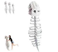 Genérico Dinosaur Skeleton Plush Costume Wearable Soft Fossil Outfit, Dinosaur Skeleton Costume, Com-fortable to Wear, for Both Children and Adults (Adult,Regular)
