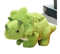 Genérico Dinosaur Stuffed Animal, Dinosaur Doll, Soft Cartoon Plush Toy, Cute Toy For Home, School & Travel, Adorable Midget For Kids, 1-Pack, Green, Portable