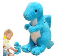 Genérico Dinosaur Stuffed Animal, Dinosaur Doll, Soft Cartoon Plush Toy, Cute Toy For Home, School & Travel, Adorable Midget For Kids, 1-Pack, Green, Portable