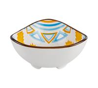 Genérico Dipping Bowl, Side Dish Bowl, Bohemian Ceramic Sauce Dish, Handcrafted Glazed Finish, Compact Design for Snacks Sushi Condiments Parties Weddings Home Restaurant Use, 1 Piece