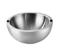 Generico Dipping Bowls - Stainless Steel, Insulated Bowl, Dishwasher Safe Dish | Temperature Retention Excellence,for Salsa Condiments Sauces Salads Hot Cold Foods Appetizers Seasonings