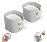 Genérico Dipping Sauce Plate & Holder Set, Dipping Sauce Plate, Mini Dippingbowls With Handle, 6 Pcs and Holder, Home Kitchen Seasoning Dishes Bowls, Barbecue and Party Dinner (2set)
