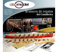 Generico Disarmodel Ref. 20144 - Trainera de Regatas - Escalera 1:18 - Kit completo de montaje en madera y metal para montar