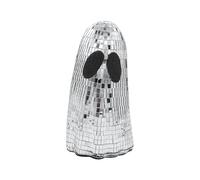 Genérico Disco Ball Ghost, Halloween Table Decor, Glitter Foam Ghost, Mirror Glass Shine Accent for Tiered Tray Display, Spooky Centerpiece for Mantle Shelf or Home Desk Setup