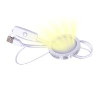 Genérico Disco de luz LED | Luz de estantería LED USB con carcasa de aluminio | Lámpara de noche, novedosa para niños, familia, amigos, hogar, oficinas encantadora lámpara de noche