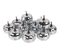 Genérico Disco Pumpkin Set, Glitter Pumpkins, Table Decor Accent, Sparkly Harvest Centerpiece with Mirror Finish for Birthday, Halloween, Holiday, Yard, School, Home, 2.36x2.36 Inches