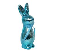 Genérico Disco Rabbit - 24x8cm Reflective Easter Rabbit Figurine Decor, Bunny Mantel Decoration, Glass Mirror Mosaic Ornament, Spring Home Holiday Party Bedroom Entryway Desk