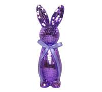 Genérico Disco Rabbit - Reflective Easter Figurine, Bunny Mantel Decor, Spring Holiday Piece, Living Room Ornament, Entryway Desk Accent, Creative Gift For Bedroom Shelf Home Party Moments