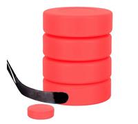 Generico Discos de hockey sobre hielo - Discos de repuesto pesados de tamaño natural de 4 piezas, discos blandos no en, para equipos de hockey sobre suelo | Clásico juego de