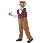 Genérico Disfraces De Carnaval Para Niños Elder Gentleman Disfraz For Niños Historical Juego De Roles Outfit With Vest And Bow Tie Colorido