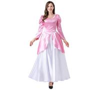 Genérico Disfraces De Halloween Para Niñas Vestido Largo De Princesa. Traje Cosplay Familiar Para Madre E Hija. Ropa Rol Niñas. Disfraz Carnaval Reina Medieval