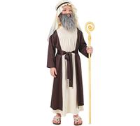 Genérico Disfraces de Niños José, Pastor, túnica, Juego de Natividad, Figura Biblia, Pastor, Disfraces de Carnaval Regalos navideños