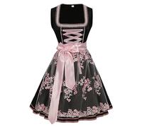 Genérico Disfraces de Oktoberfest Vestidos Dirndl para Mujer Vestido Tradicional de Oktoberfest Carnaval (Black, L)