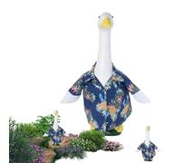 Genérico Disfraces De Porche - Traje De Estatua Hawaiana De 5.29 Oz, Camisa Decorativa De Ganso De Césped, Ropa De Decoración De Patio De Temporada, Linda Exhibición De Jardín Para Navidad, De Pa