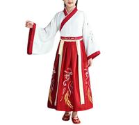 Genérico Disfraces Hanfu Para Niños, Disfraz Carnaval Niña Niño Elegante, Traje Tradicional Chino Elegante con Mangas Anchas para Actuación de Escenario y Eventos Vestido de Gala Infantil