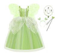 Genérico Disfraces NiñA 2 AñOs,Vestido Elegante Para Mujeres Y NiñAs Disfraz De Cosplay Vestido De Hada Medieval Vestido De Corte éLfico Para Presentaciones EscéNicas Y Eventos Al Aire Libre