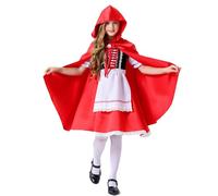 Genérico Disfraces Niña Halloween, Disfraz De Caperucita Roja para Mujer Vestido Y Capa De Caperucita Roja Disfraz De Halloween para Adultos