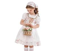 Genérico Disfraz Alemán Niño Vestido Dirndl De Estilo Infantil Para Octubre Festividad Traje Típico Para Niños