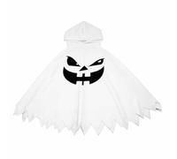 Genérico Disfraz Calabaza Halloween NiñA,Capa Con Cara Calabaza Para NiñOs Acogedora Capa Disfraz Naranja Blanca Para Fiestas Invierno Disfraces