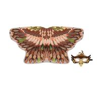 Genérico Disfraz de Águila para Niños | Conjunto de Disfraz Cómodo con Máscara y Capa | Capa con Alas de Águila y Máscara para Niños,para Niñas Regalos Halloween Navidad Carnaval Escuela Mascarada