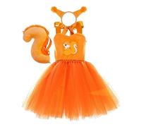Genérico Disfraz De Ardilla Para Niñas, Disfraz Fantasía Cosplay Halloween, Vestido de de disfraces de animales, Para Halloween, s De Disfraces, Vacaciones, Actuaciones Escénicas, Cumpleaños, Bodas