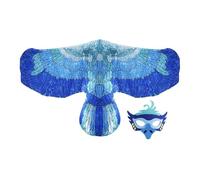 Genérico Disfraz de Ave para Cosplay, Tiras Elásticas Disfraz de Temática Animal, Alas de Ave y Máscara Facial para, para Escenario Escuela Carnaval Halloween Mascarada Cumpleaños