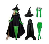 Genérico Disfraz de brujas: el sombrero de bruja para mujeres verde arañas con garras crea un aspecto tridimensional. Un diseño realista que se elabora cuidadosamente hasta el más pequeño detalle mej