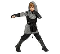 Generico Disfraz de caballero medieval para niños, juego completo con camiseta de punto, pulseras, cinturón y tocado, disfraz de caballero cruzado para Halloween, cosplay y fiestas medievales