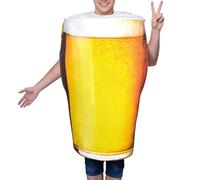 Generico Disfraz De Cerveza Para Adultos - Vestido De Esponja De Poliéster, Disfraz En Forma De Botella | Disfraces Excéntricos Para Hombres Y Mujeres | Jarra De Cerveza Unisex, Vestido Para Adiós Al