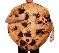 Generico Disfraz de Cookie - Unisex Adult Funny Novelty Food Theme | Women Men Dress Up Costume for Festival Role Play Holiday Carnival Stage Masquerade Party