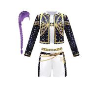 Genérico Disfraz De Cosplay Anime Niña, 3 Piezas Anime Cosplay Costume, Disfraces Niña, Con Ropa, Peluca, Pantalones, Uso Diario, Actuaciones, Eventos Escolares