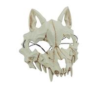 Genérico Disfraz De Cráneo De Lobo Para Halloween | Máscara de Terror para la Cabeza,Disfraz de Cosplay de Miedo para Halloween Hombres Mujeres Niños Casas Encantadas Teatro Fiestas