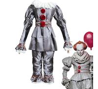 Genérico Disfraz de de terror: traje de cosplay de películas de miedo, atuendo de de circo espeluznante | Set de disfraces de Halloween Evil Artone, Classic, se viste para un evento de